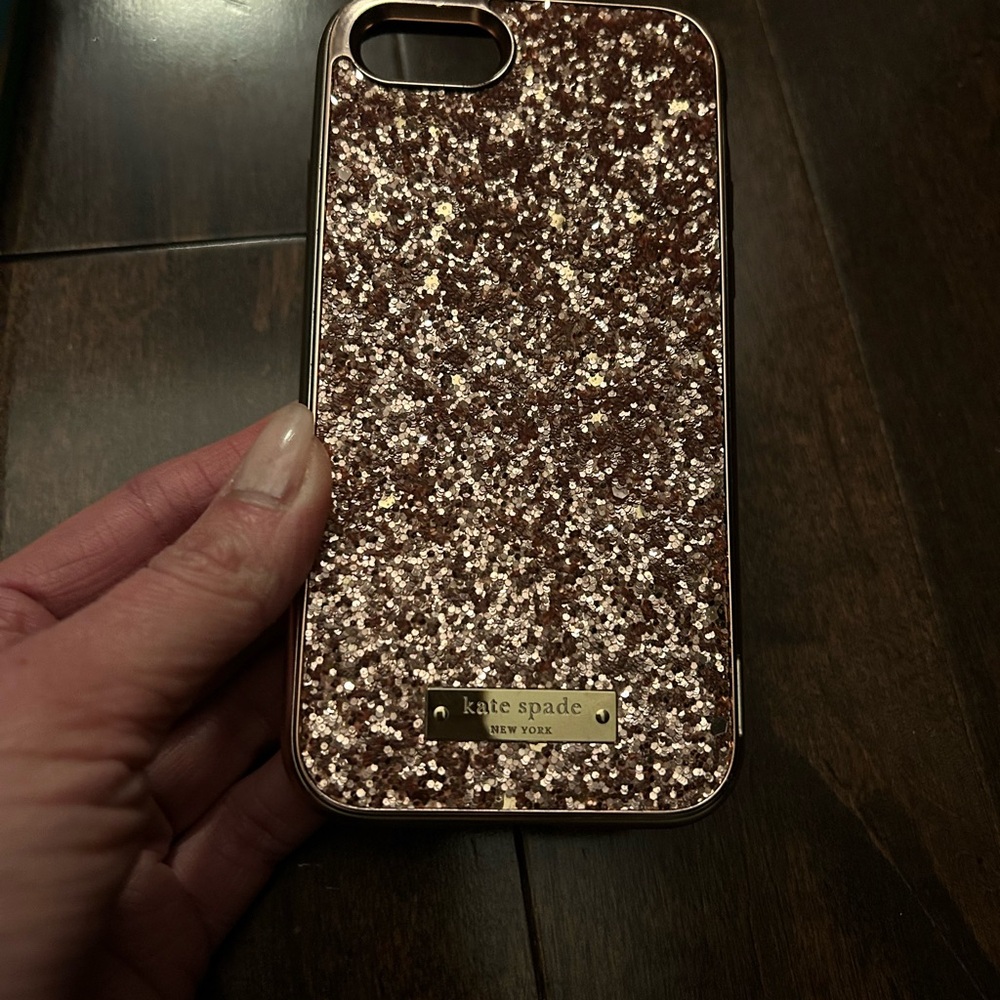 Kate spade glitter iPhone case